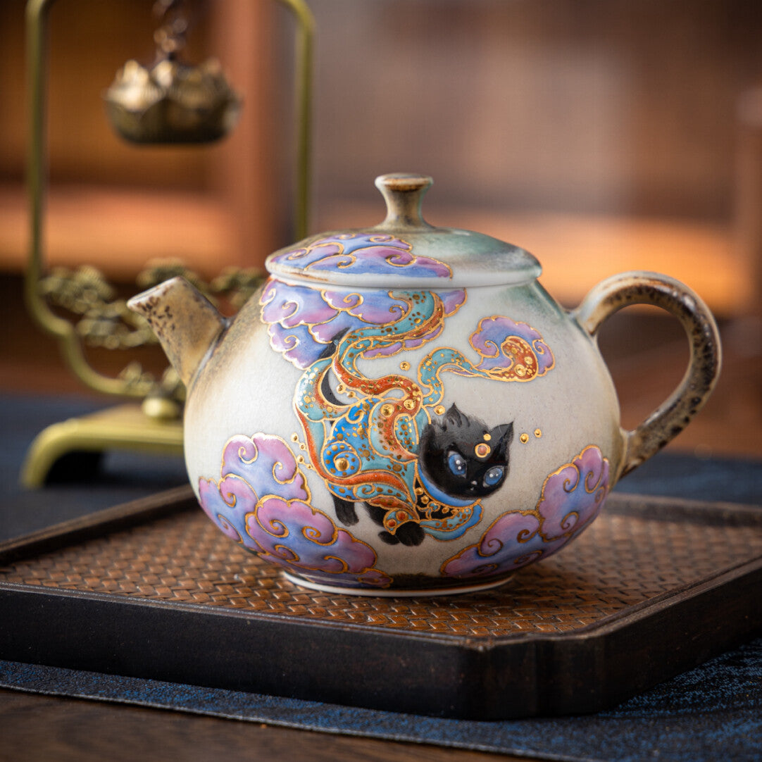 Dunhuang Black Cat Teapot