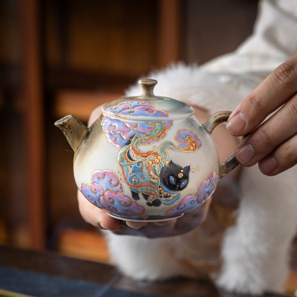 Dunhuang Black Cat Teapot