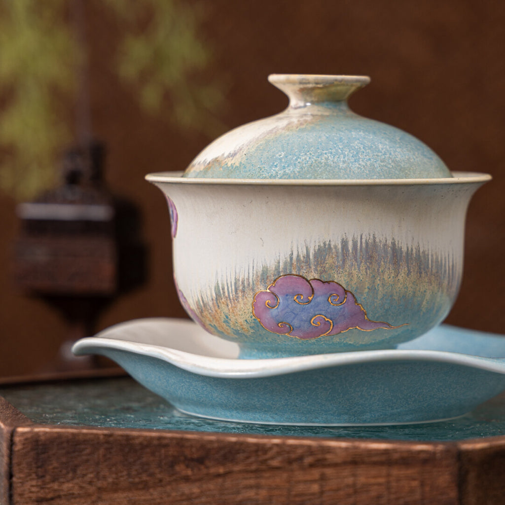 Gaiwan del gatto nero di Dunhuang