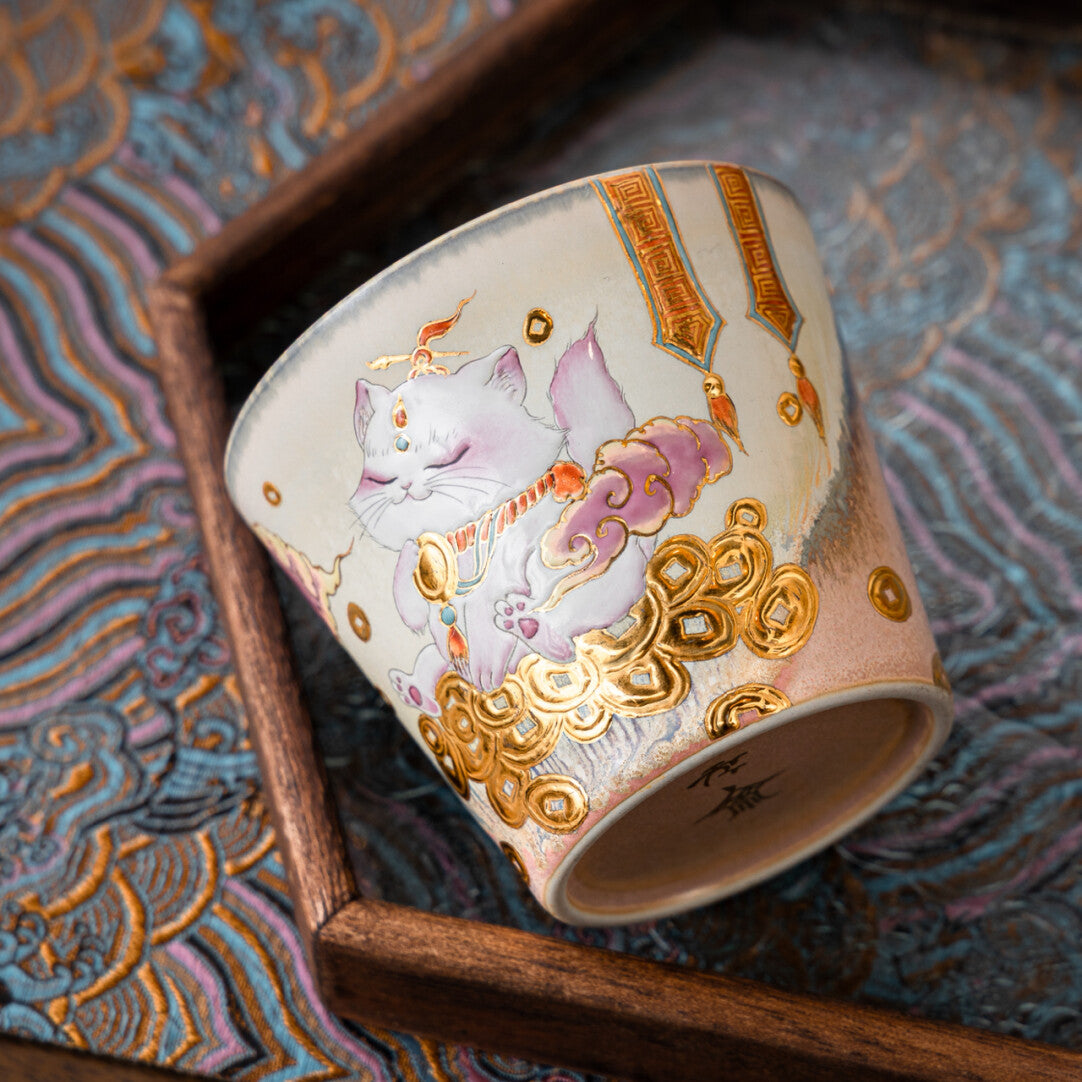 Dunhuang Wealth Magnent Lucky Cat Mug