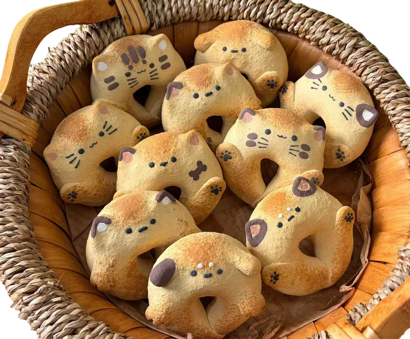 Bagel Ceramic Cat Bread