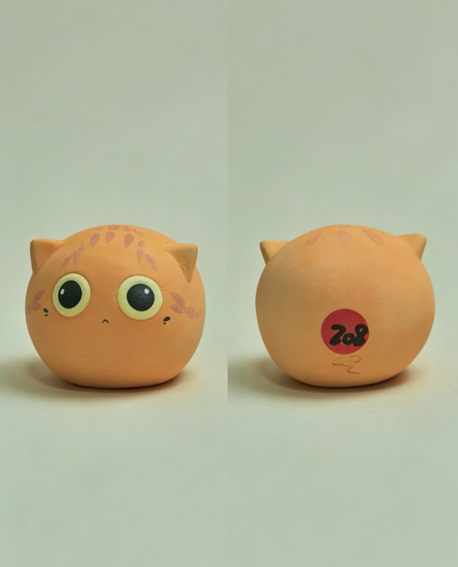 Small Size Ceramic Cat Art Ornament