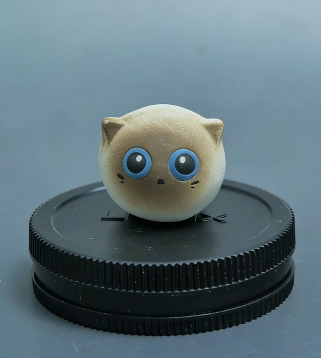 Mini ornamento in ceramica raffigurante un gatto